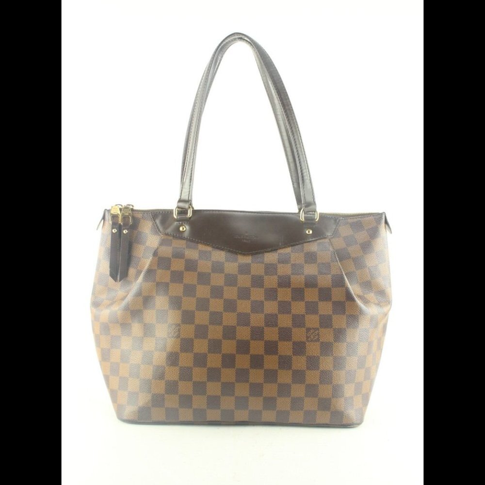 Louis Vuitton Damiier Ebene Westminster GM Zip Tote Shoulder Bag 3LV830K